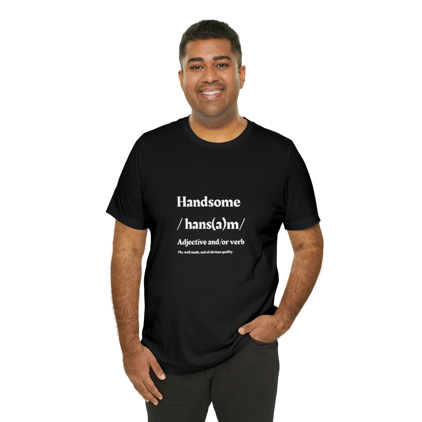 "Handsome" Jersey Short Sleeve Tee - NoCeilingsClothing