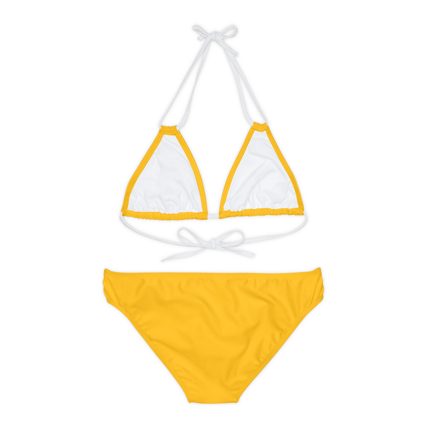 X Style Strappy Bikini Set IN yellow - NoCeilingsClothing