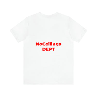 Noceilings Dept in Red Unisex Jersey Short Sleeve Tee - NoCeilingsClothing