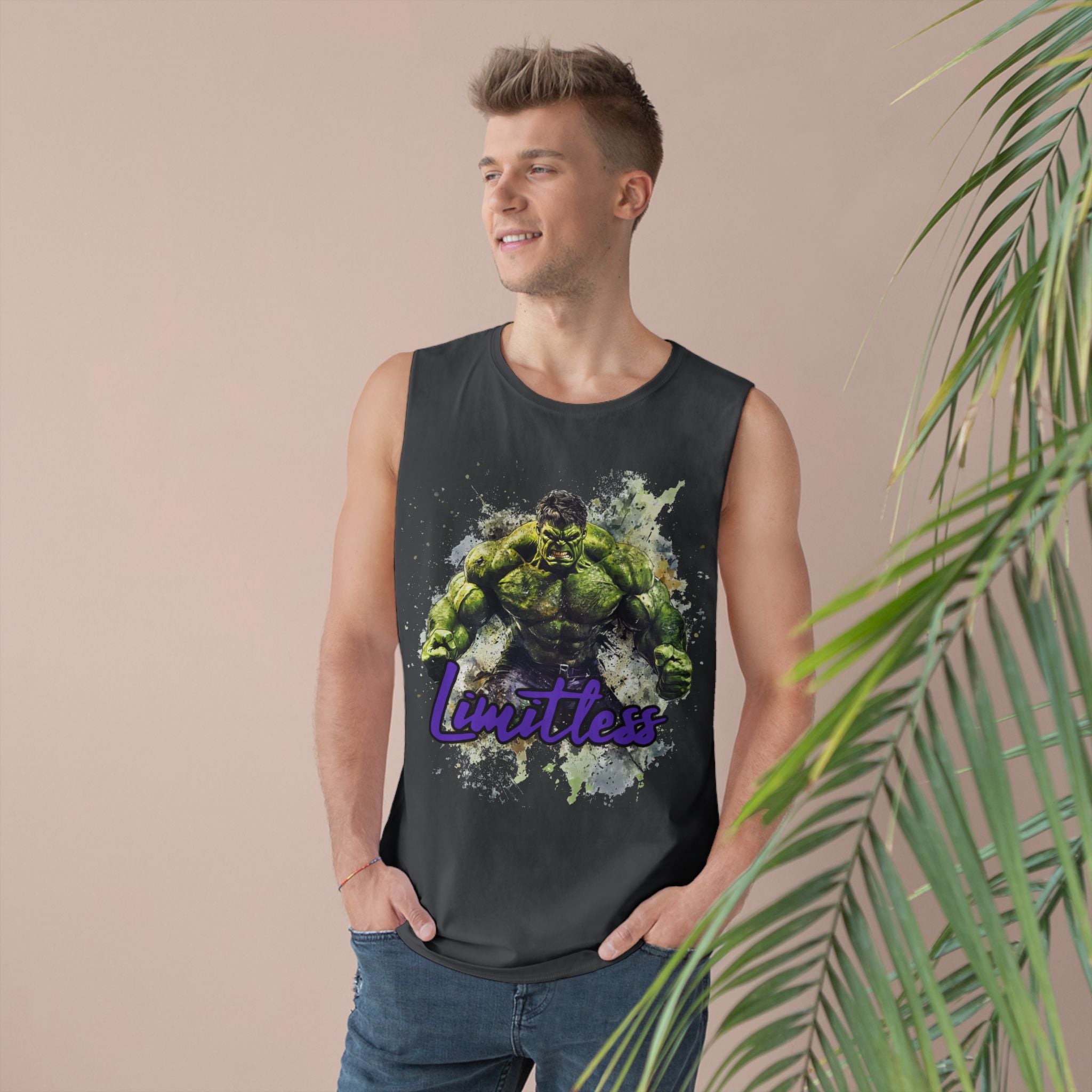 Incredible Hulk Limitless Grunge style Cutoff