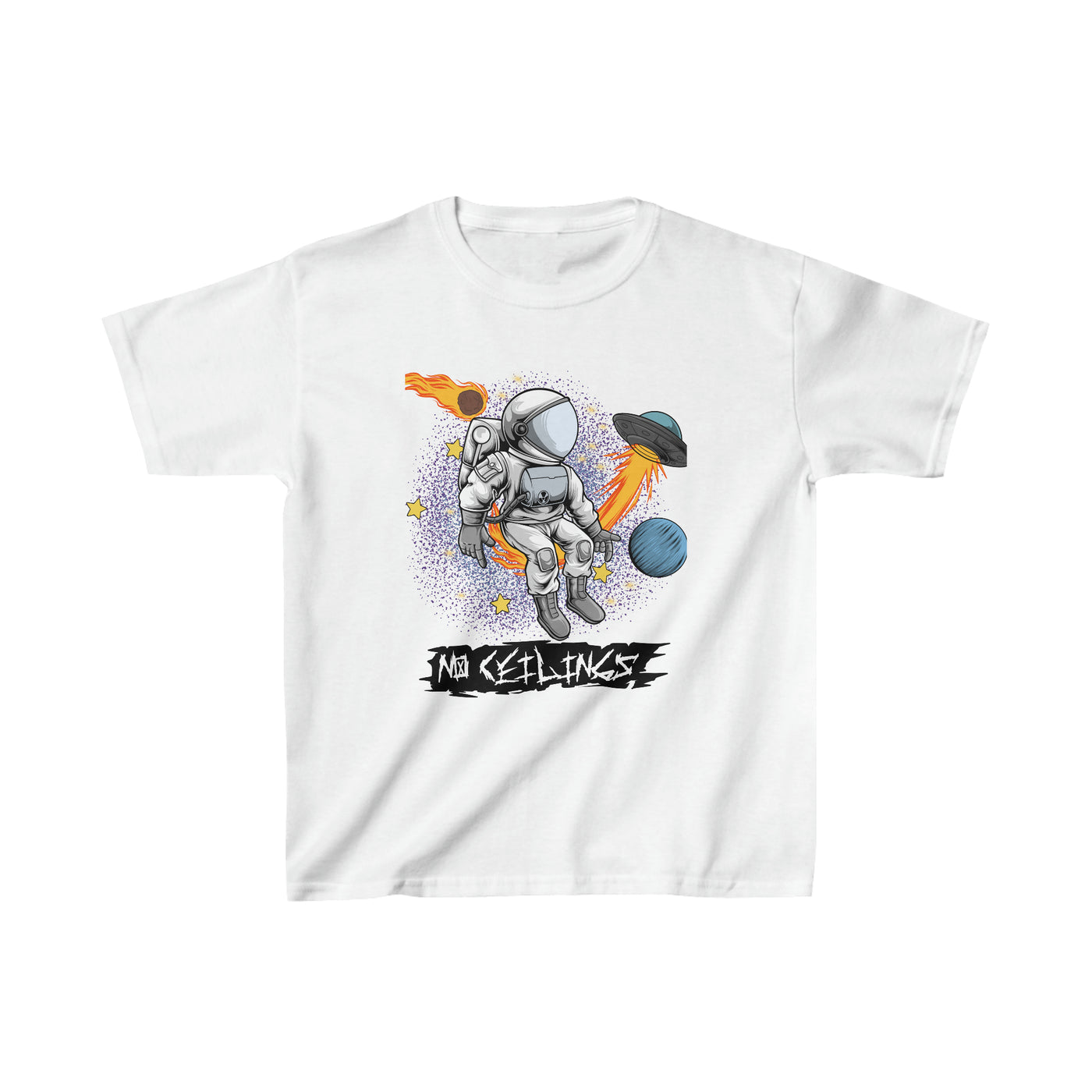 Astronaut galaxy Kids Heavy Cotton™ Tee - NoCeilingsClothing