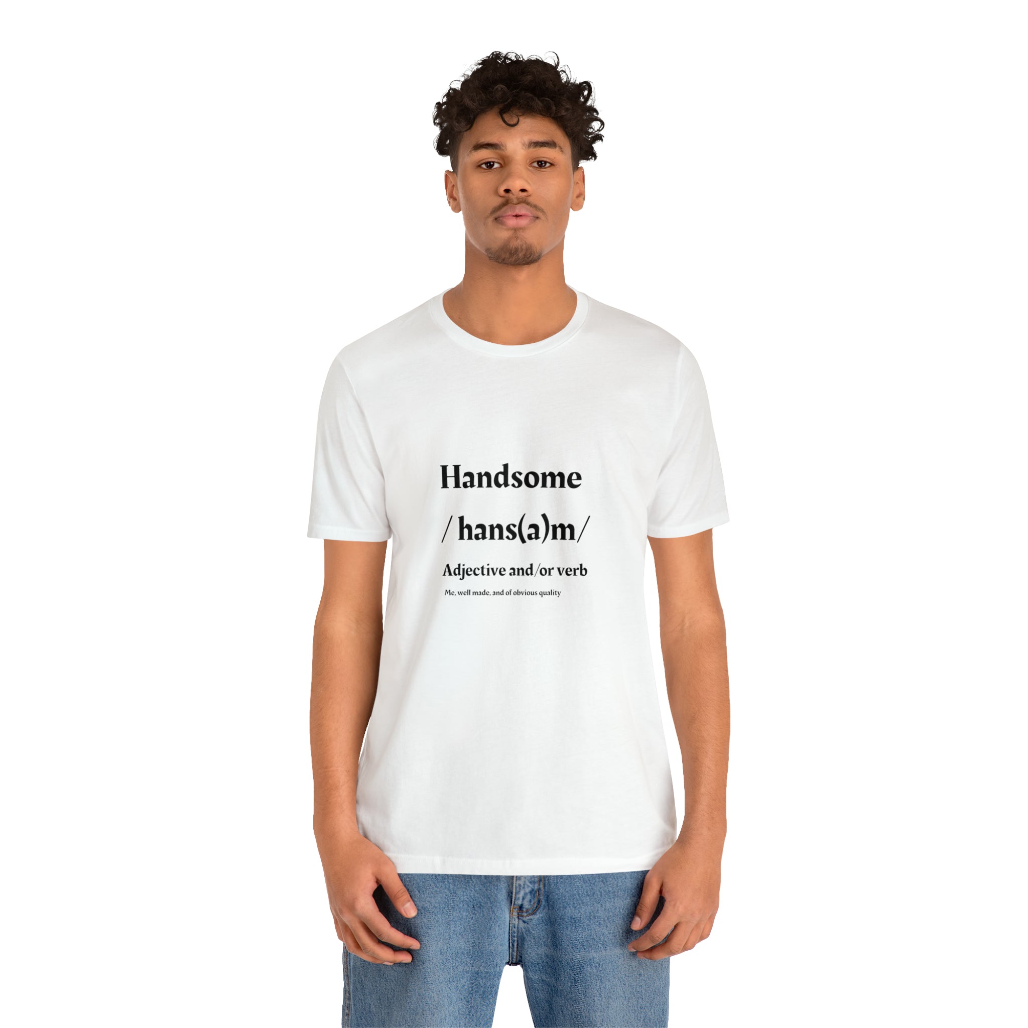 "Handsome" Jersey Short Sleeve Tee - NoCeilingsClothing