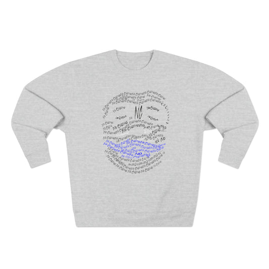 Grey/Blue Joker Unisex Premium Crewneck Sweatshirt