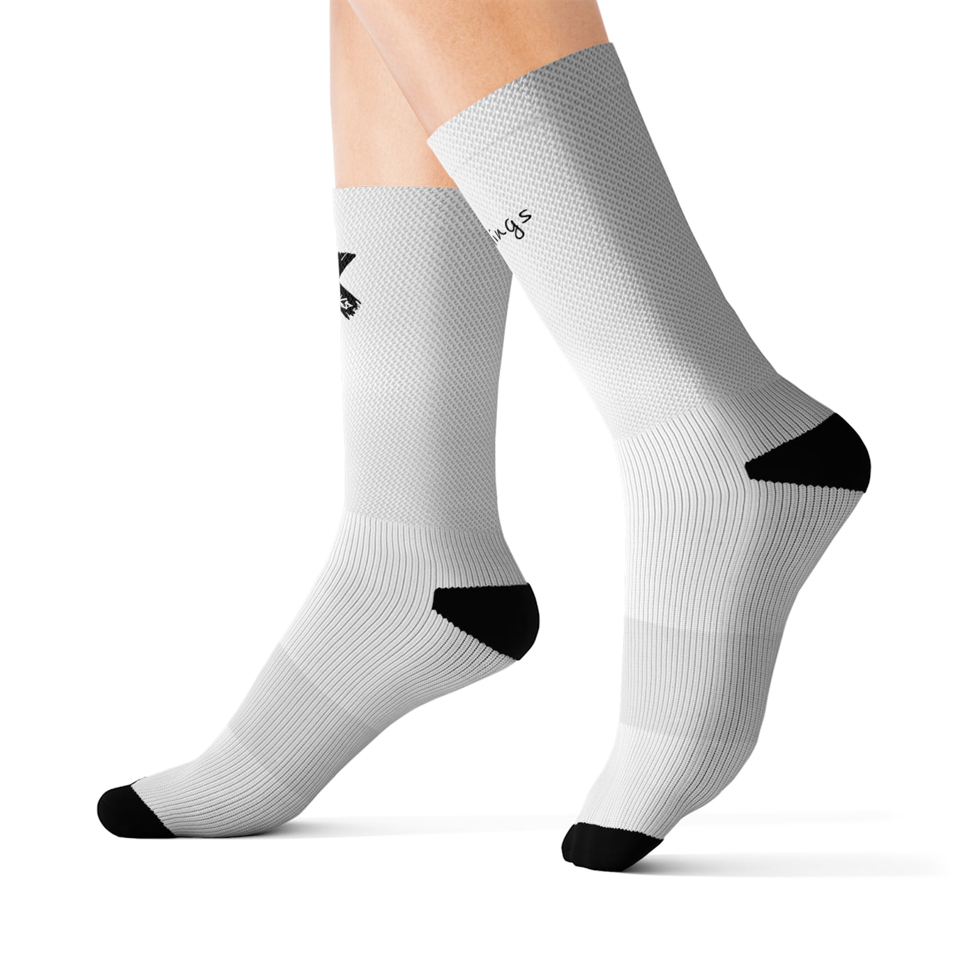 X style socks white