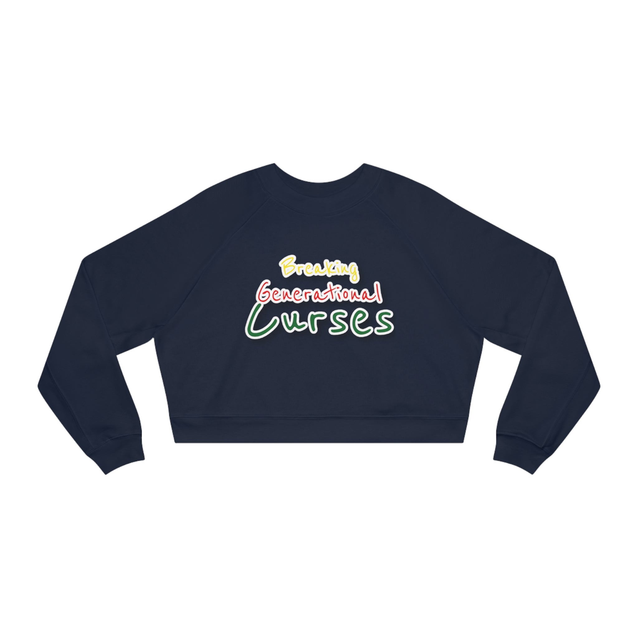 Womens Breaking Generational Curses Cropped Sweatshirt