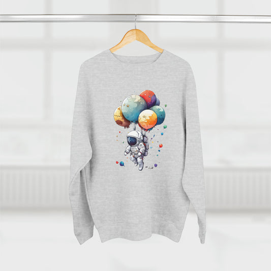 Fly High Astronaut Unisex Premium Crewneck Sweatshirt
