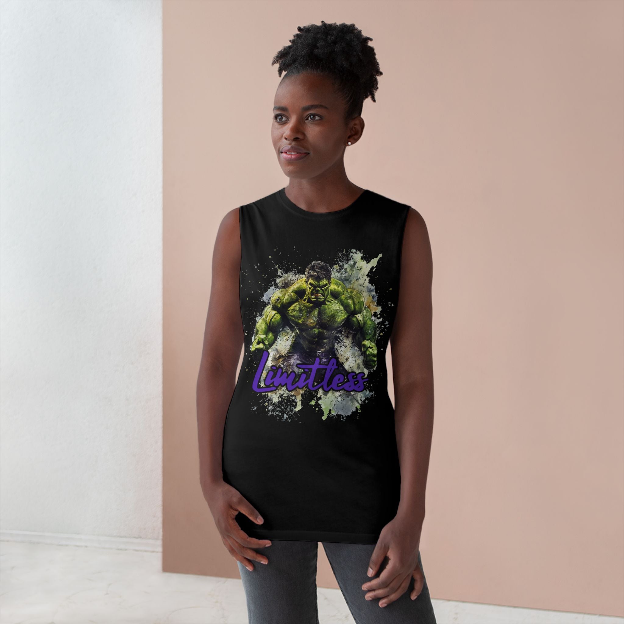 Incredible Hulk Limitless Grunge style Cutoff