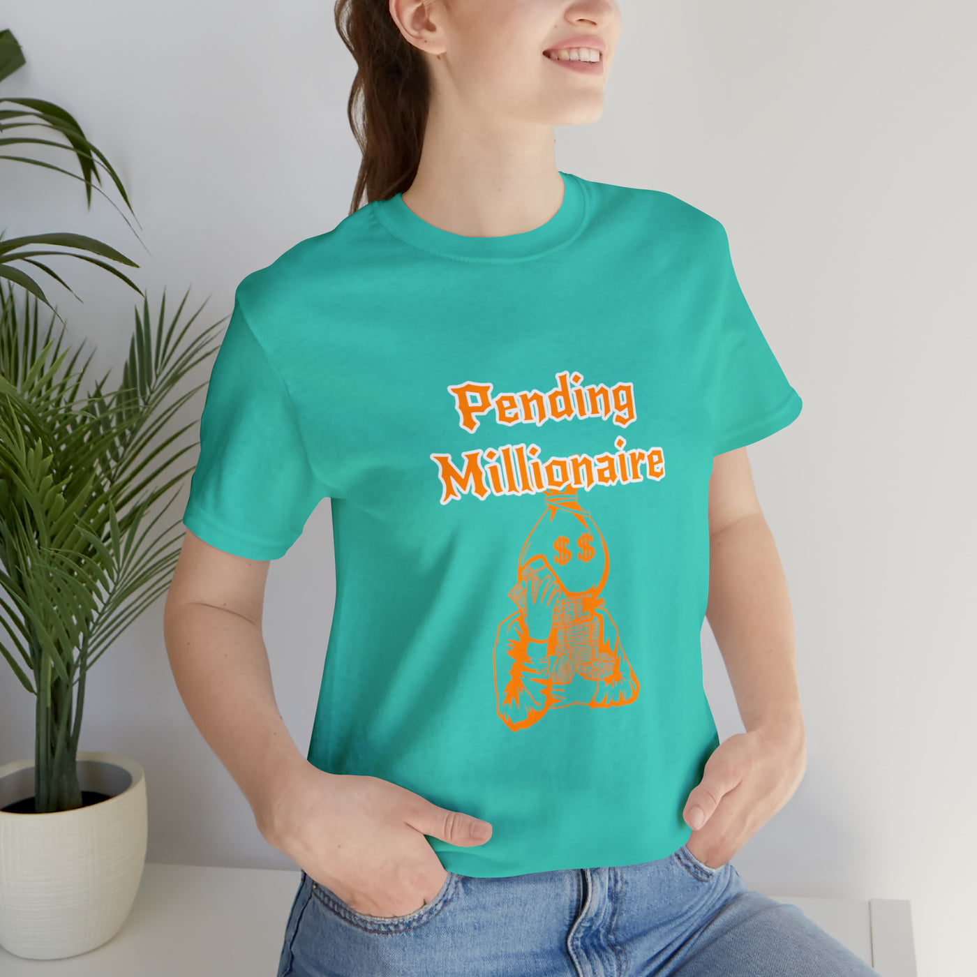 "Pending Millionaire" Unisex Jersey Short Sleeve Tee - NoCeilingsClothing
