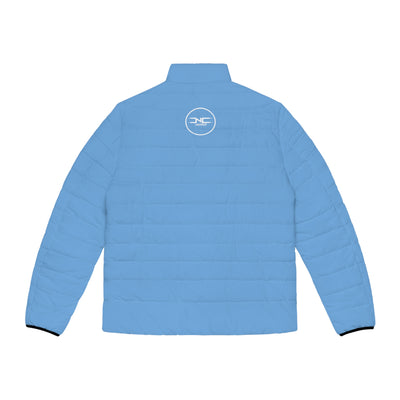 Carolina Blue Noceilings Men's Puffer Jacket (AOP)