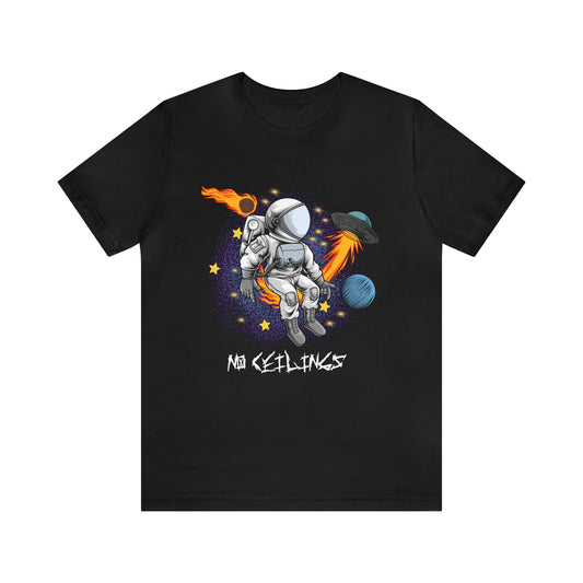 Astronaut Galaxy Unisex Jersey Short Sleeve Tee - NoCeilingsClothing