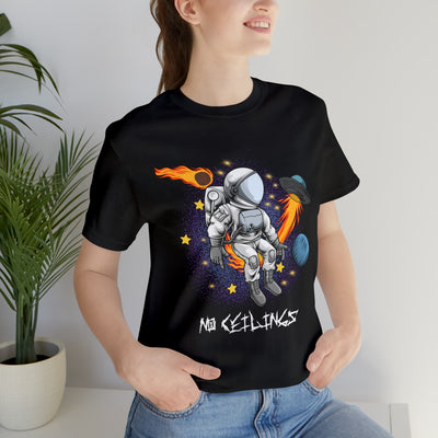 Astronaut Galaxy Unisex Jersey Short Sleeve Tee - NoCeilingsClothing