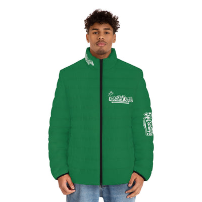 Green Noceilings Men's Puffer Jacket (AOP)