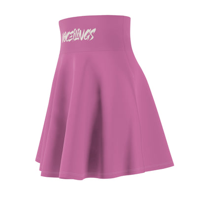 Noceilings Women's Skater Skirt in pink (AOP) - NoCeilingsClothing
