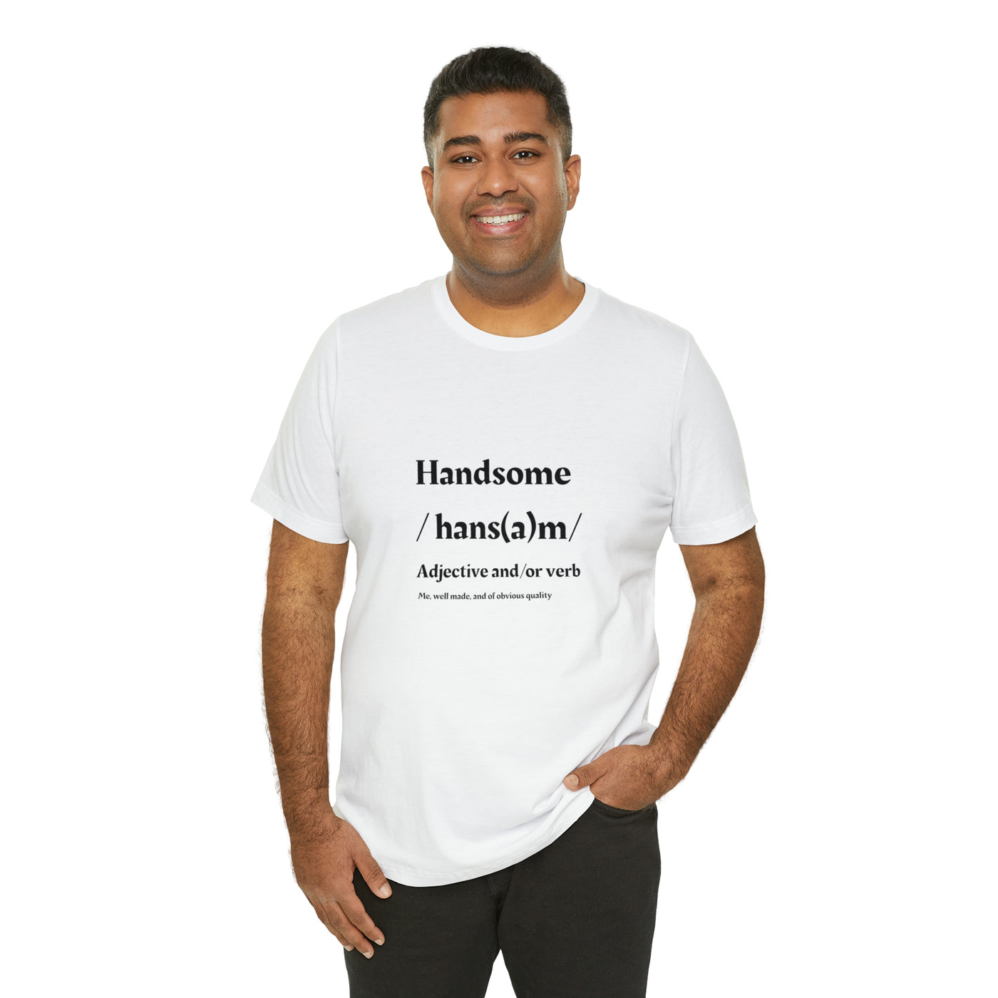 "Handsome" Jersey Short Sleeve Tee - NoCeilingsClothing