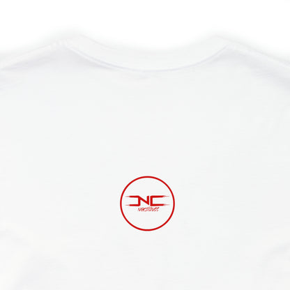 "Handsome" in Red Unisex Jersey Short Sleeve Tee - NoCeilingsClothing