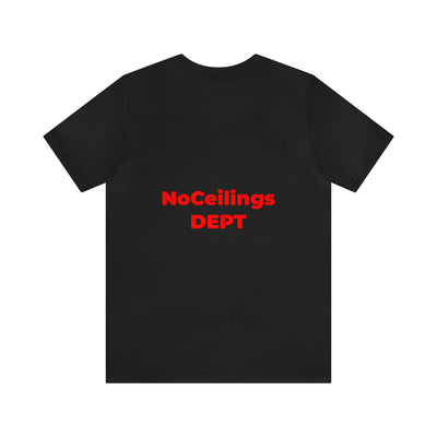 Noceilings Dept in Red Unisex Jersey Short Sleeve Tee - NoCeilingsClothing