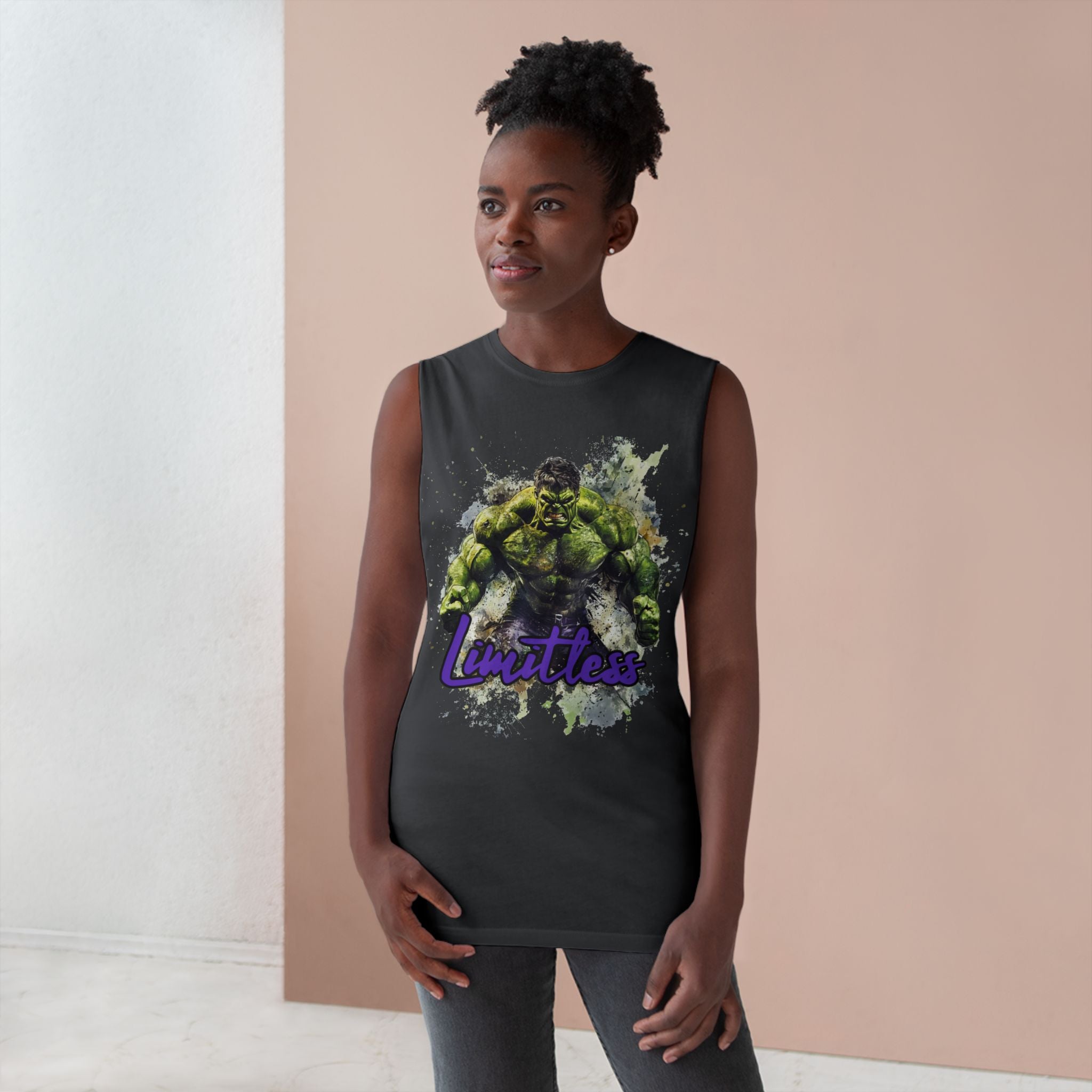 Incredible Hulk Limitless Grunge style Cutoff