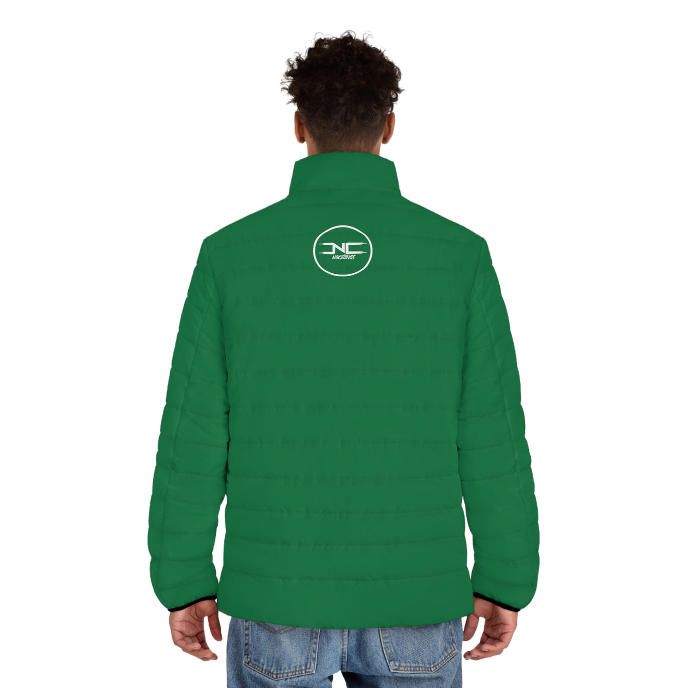 Green Noceilings Men's Puffer Jacket (AOP)