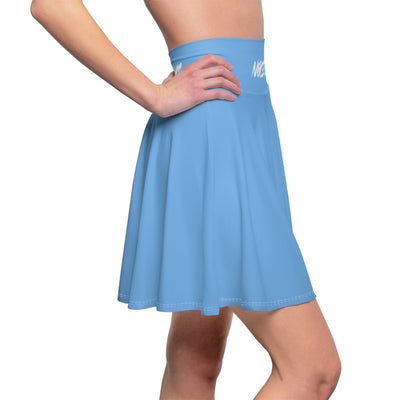 Noceilings Women's Skater Skirt in blue (AOP) - NoCeilingsClothing