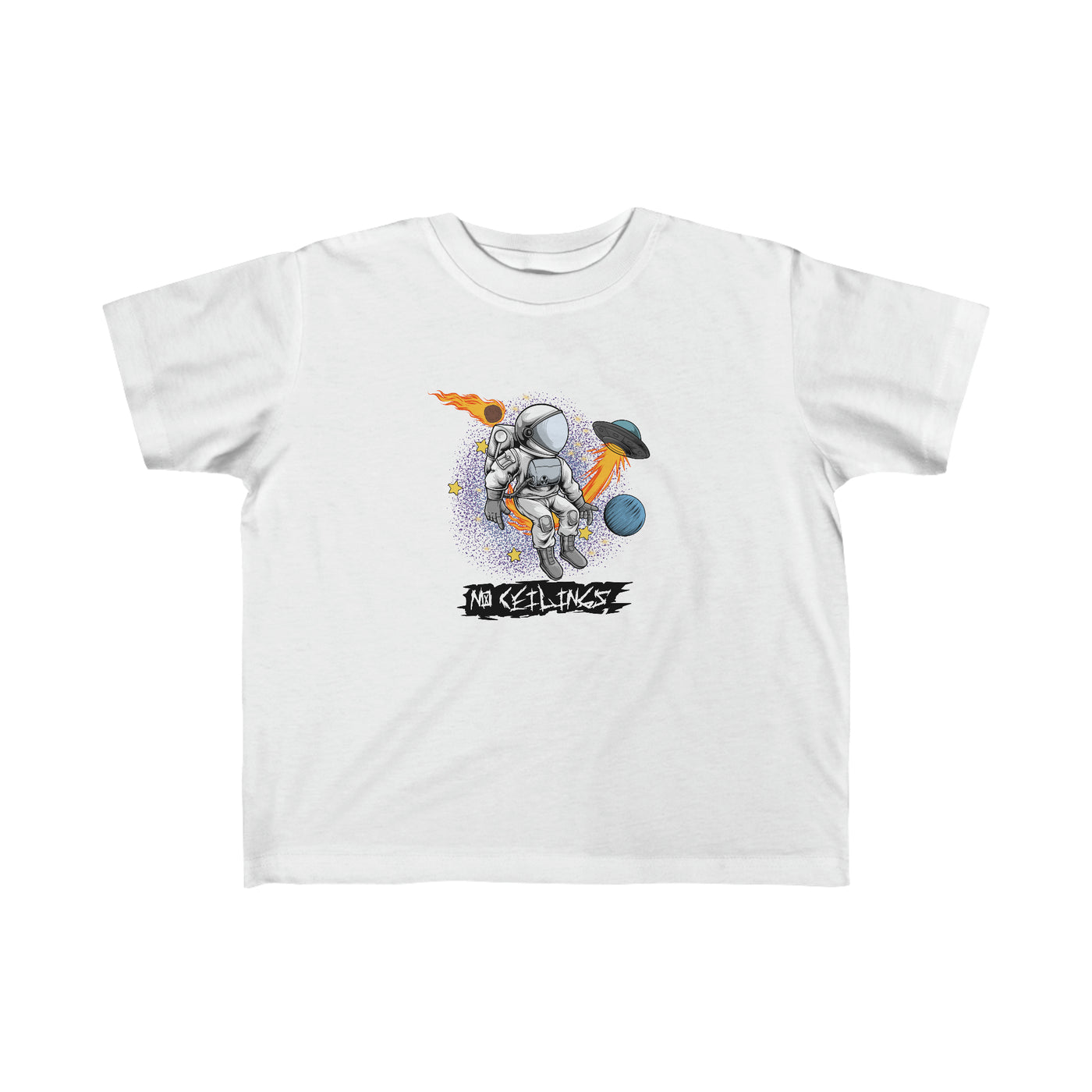 Toddler's Astronaut Galaxy Fine Jersey Tee - NoCeilingsClothing