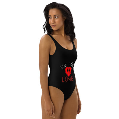 No Fake Love One-Piece Swimsuit