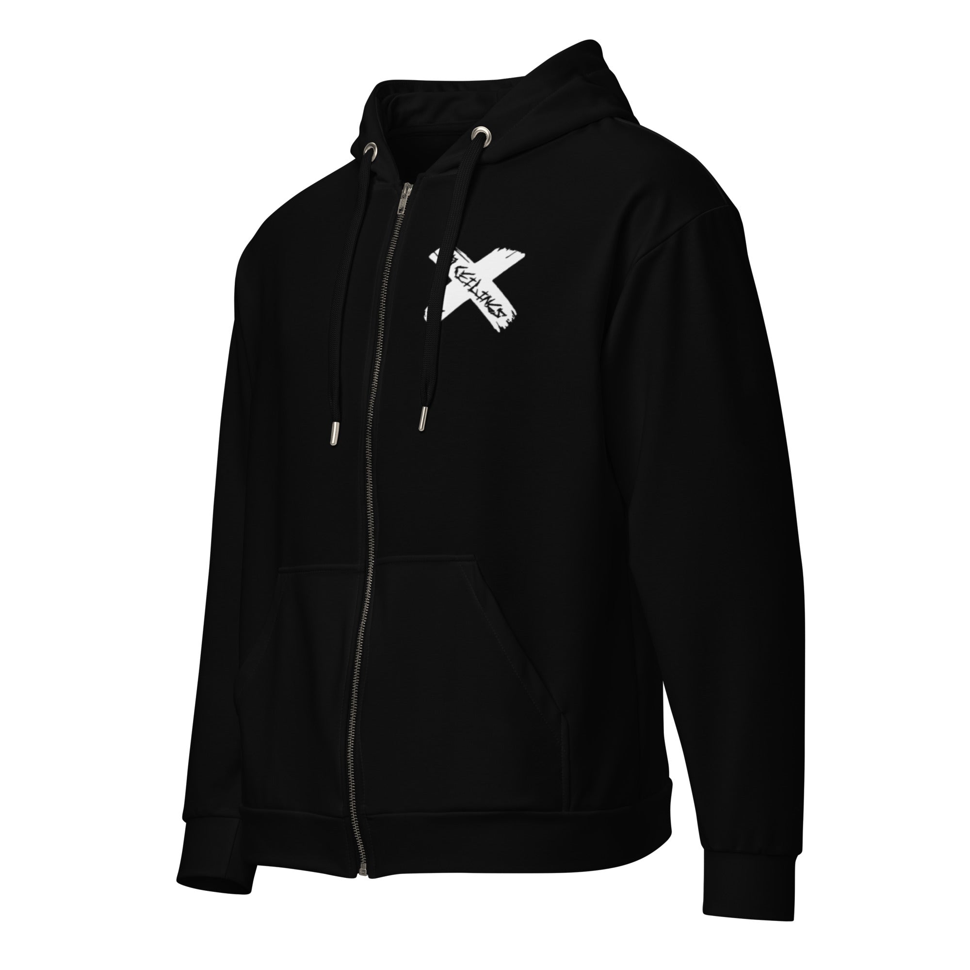 X Style Unisex zip hoodie