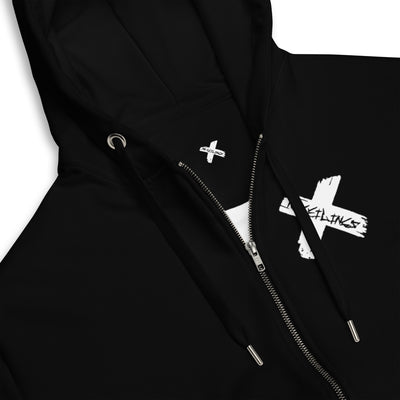 X Style Unisex zip hoodie