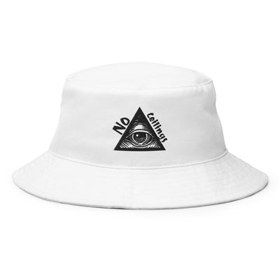 Pyramid Bucket Hat in White - NoCeilingsClothing