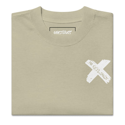 X's and stars Oversized faded t-shirt