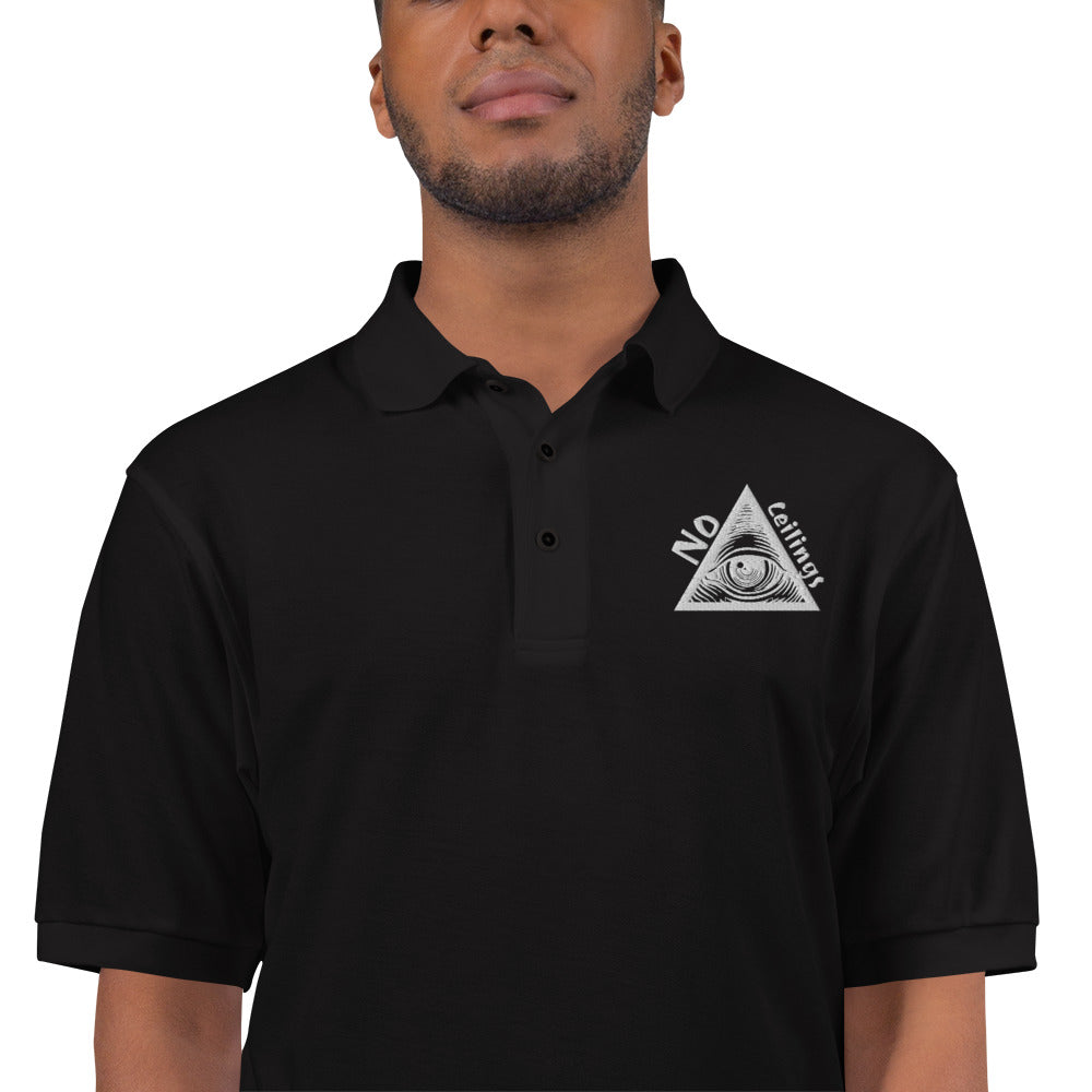 No Ceilings Pyramid Men's Premium Polo