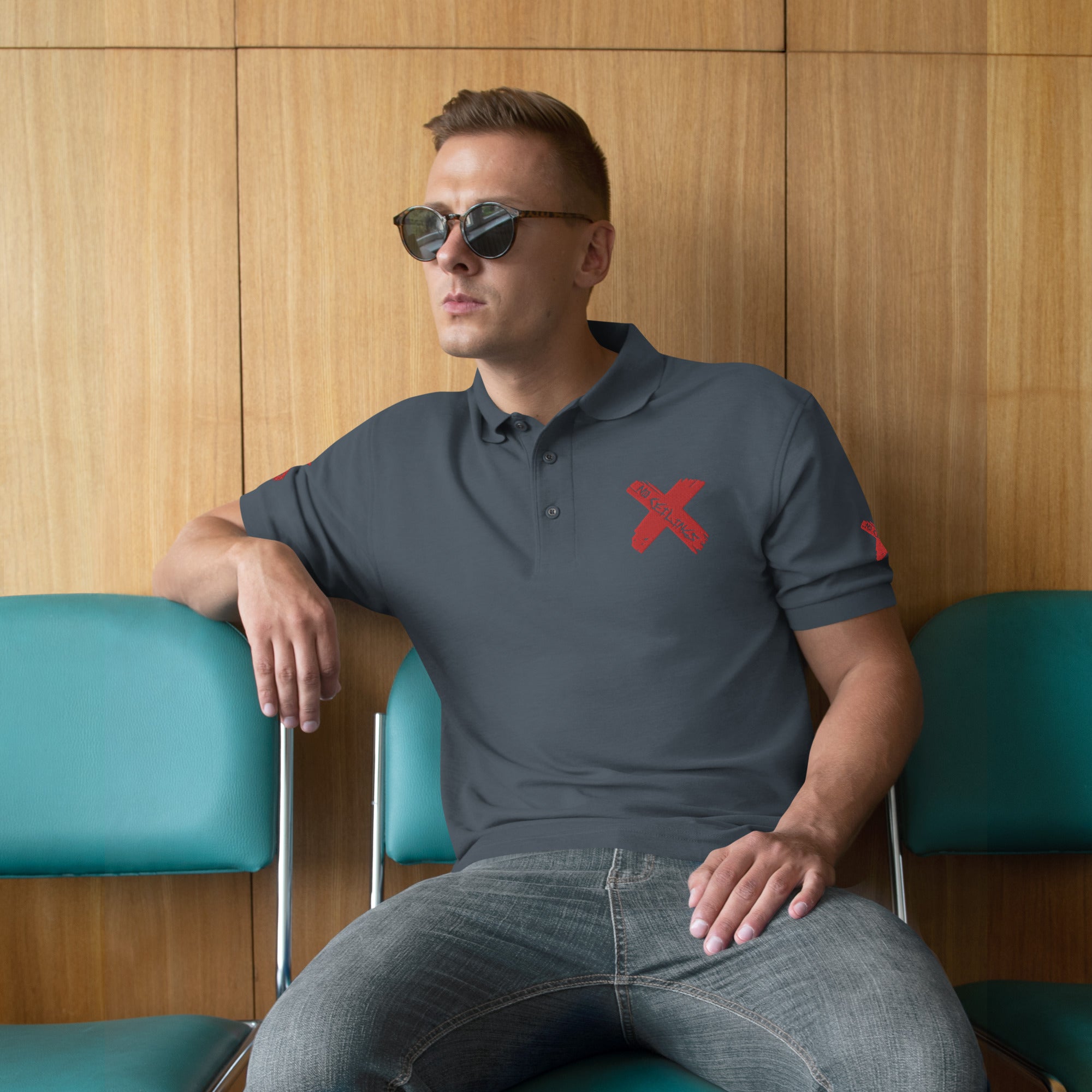 X Style “Red X” Men's Premium Polo