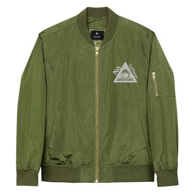 Premium Pyramid Embroidered bomber jacket in Black or Olive