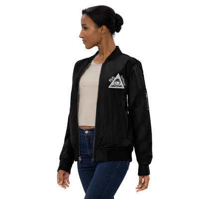 Premium Pyramid Embroidered bomber jacket in Black or Olive