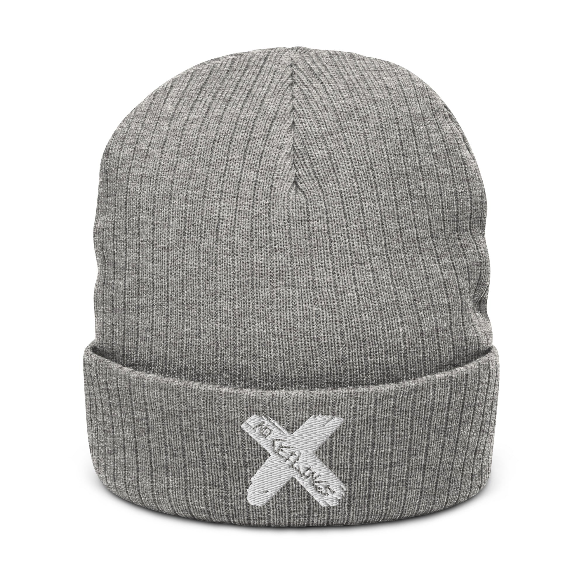 X style Ribbed knit beanie