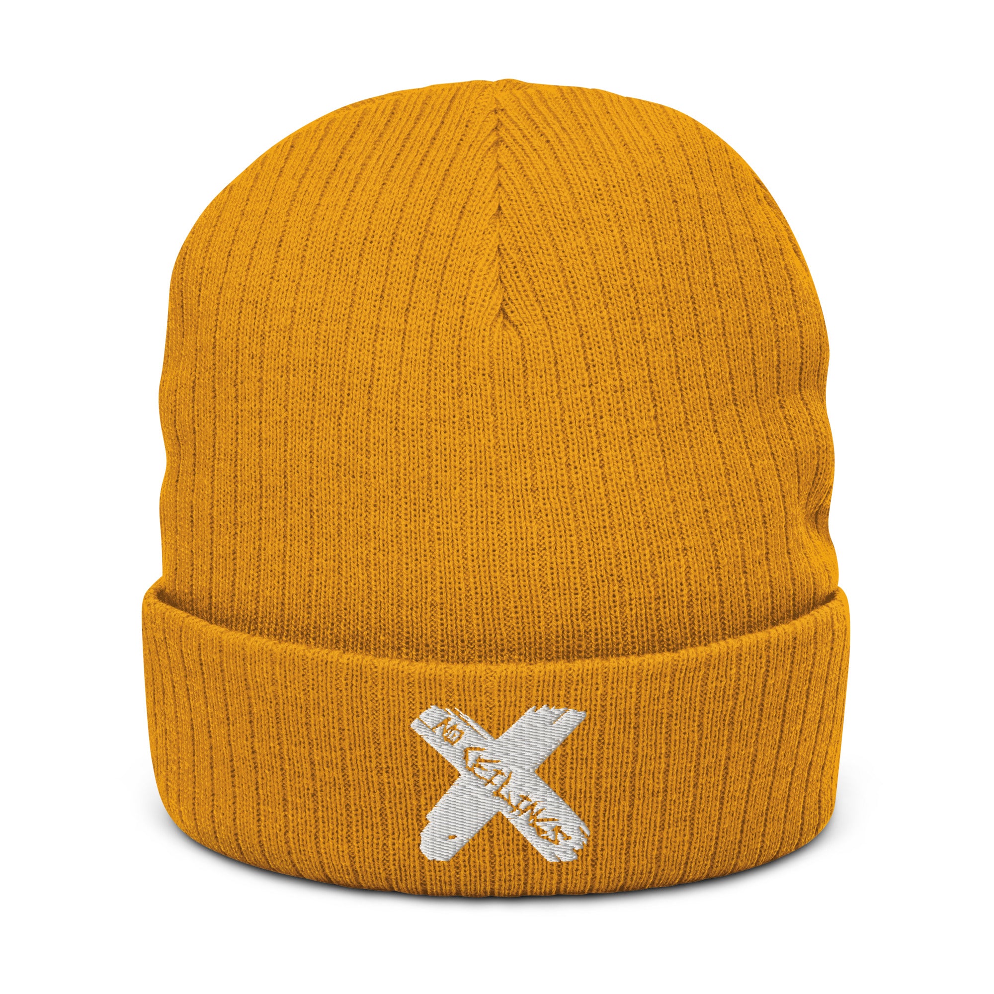 X style Ribbed knit beanie