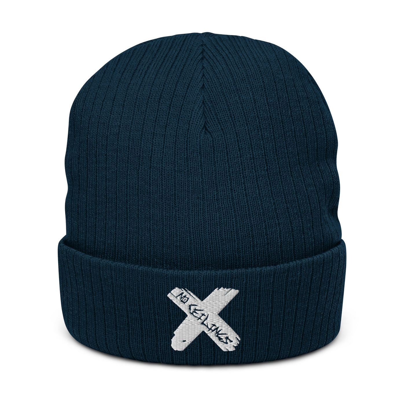 X style Ribbed knit beanie
