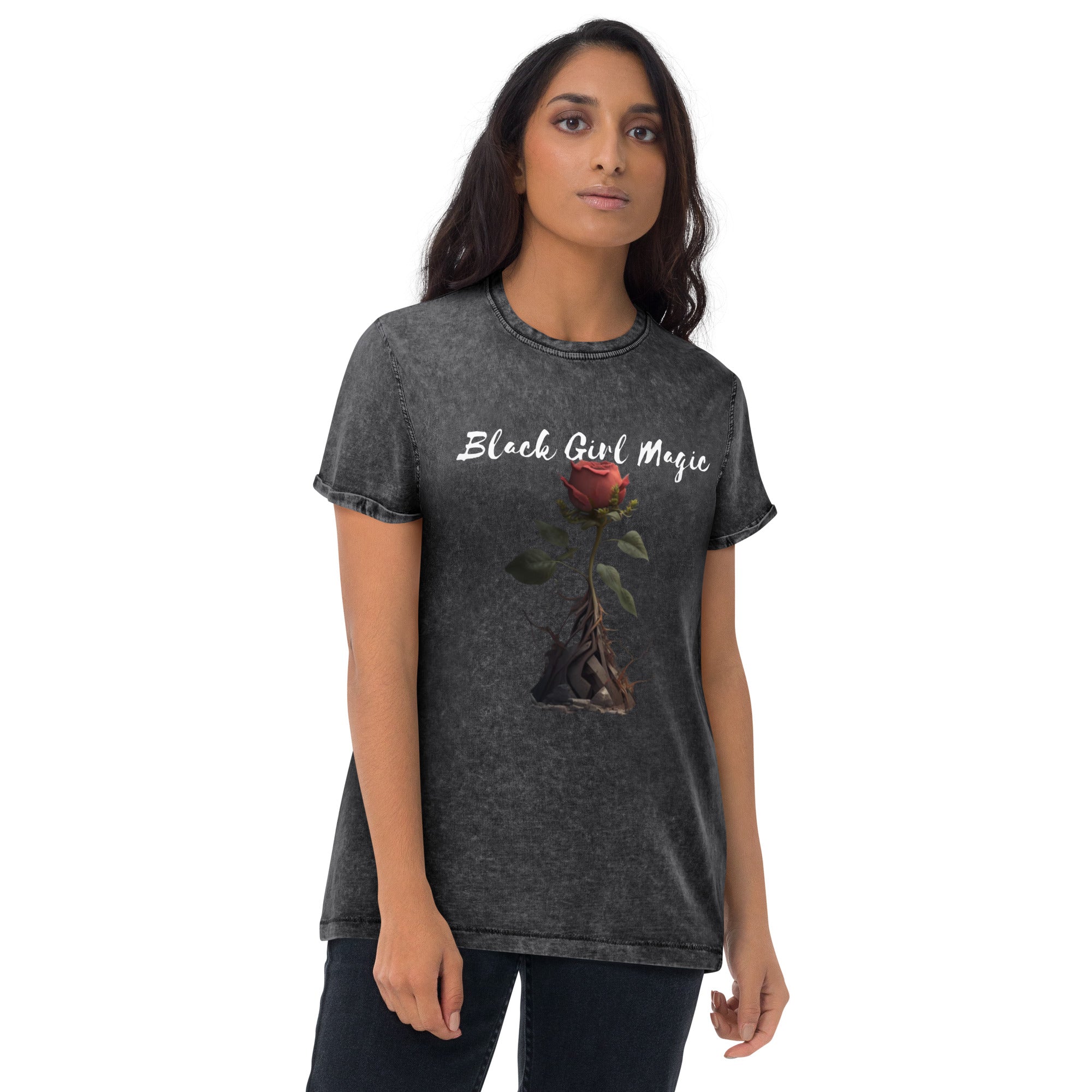 Black Girl Magic Denim T-Shirt