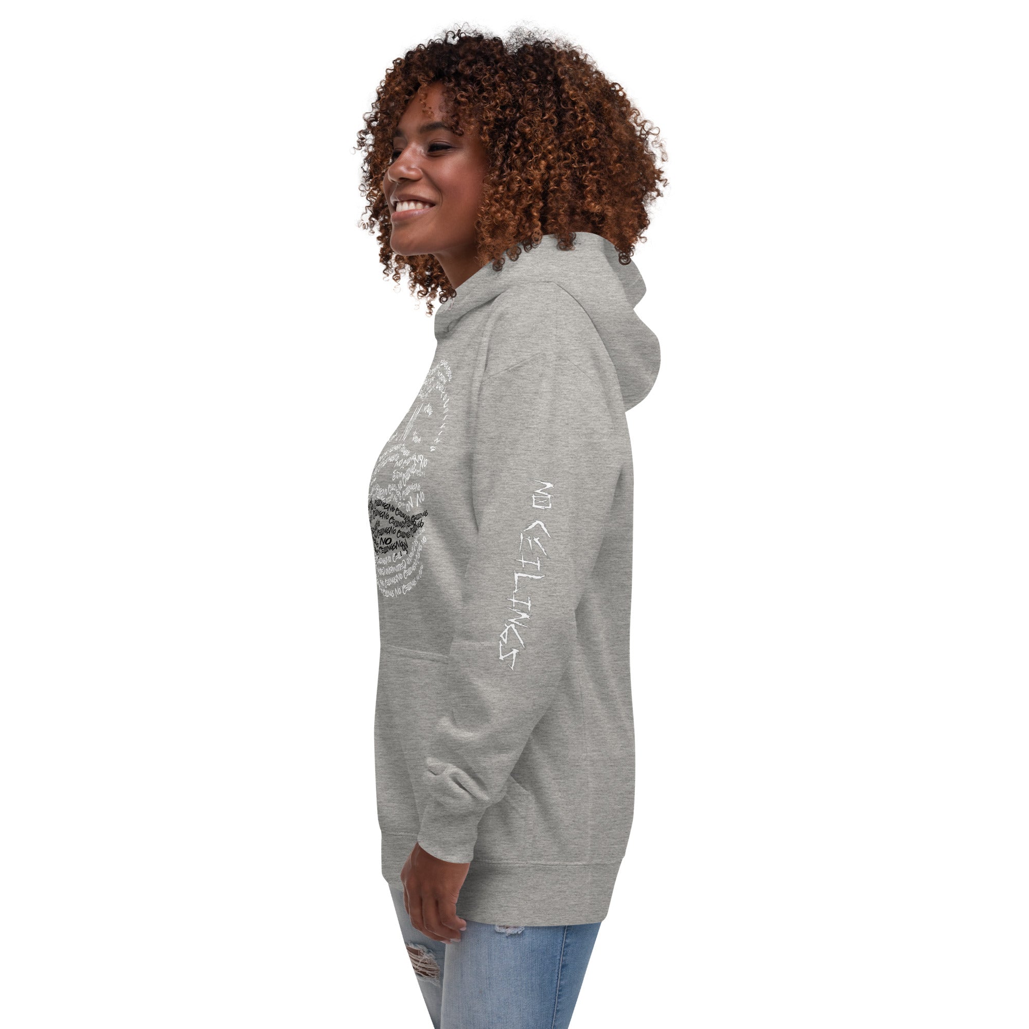 Grey Joker Face Unisex Hoodie