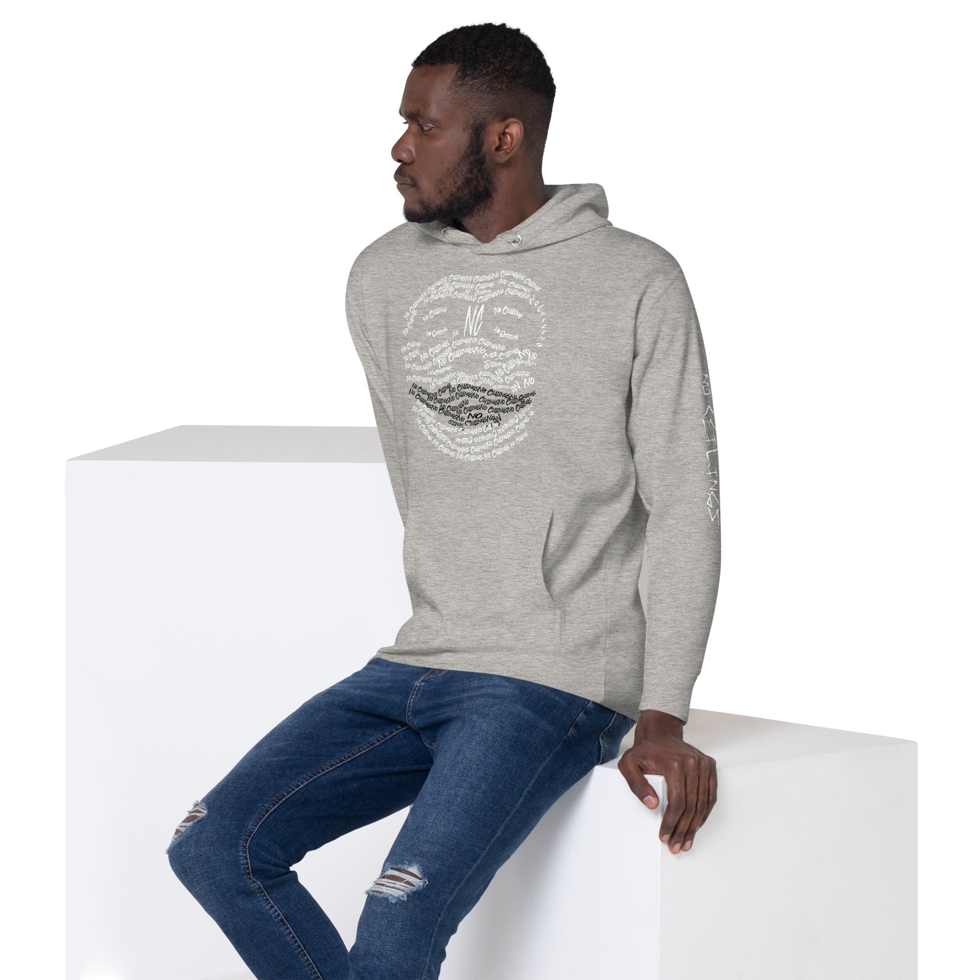 Grey Joker Face Unisex Hoodie