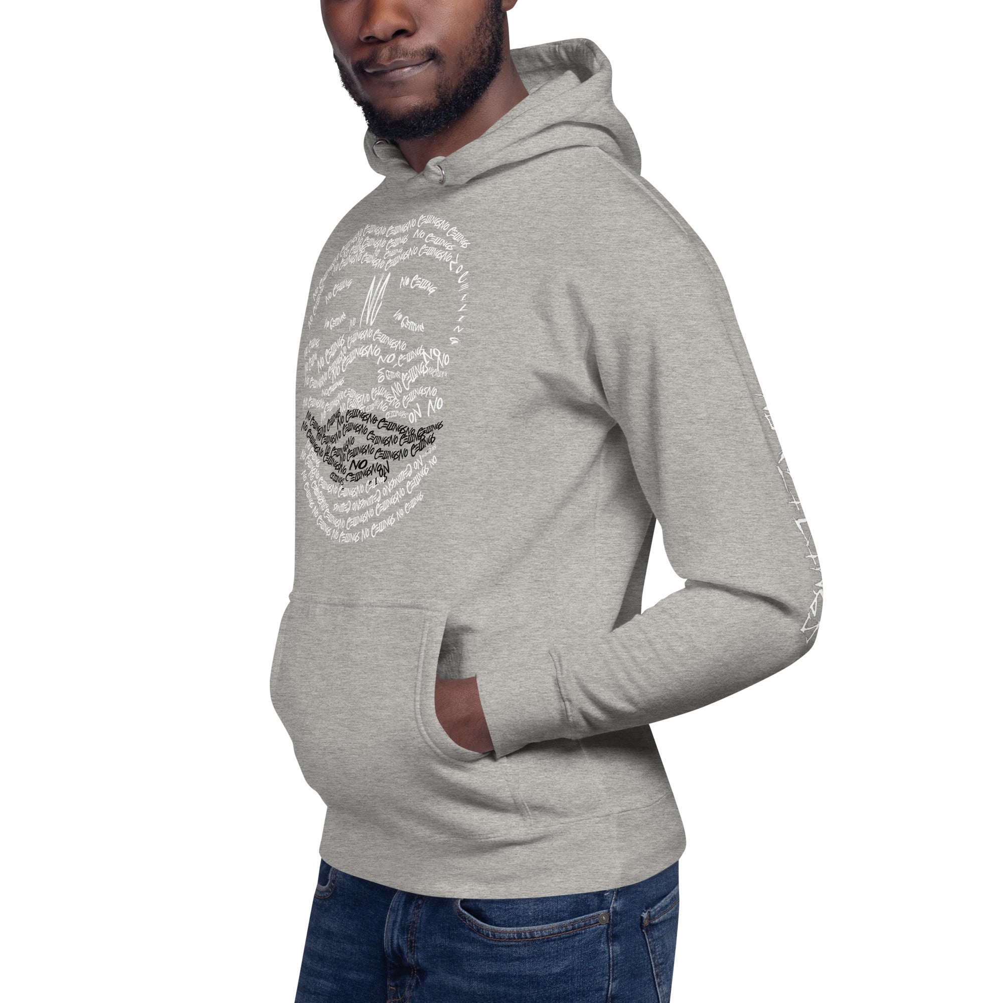 Grey Joker Face Unisex Hoodie