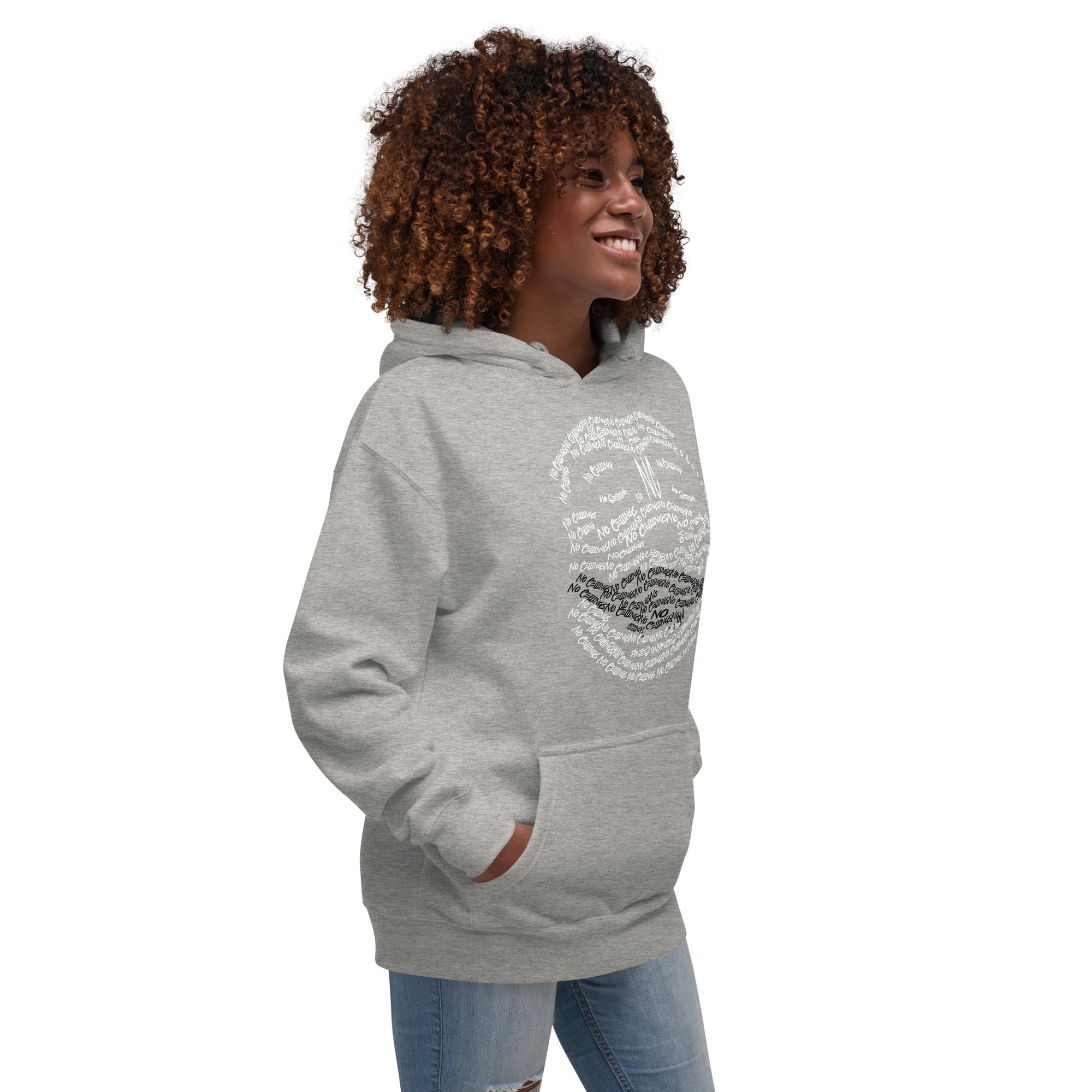 Grey Joker Face Unisex Hoodie