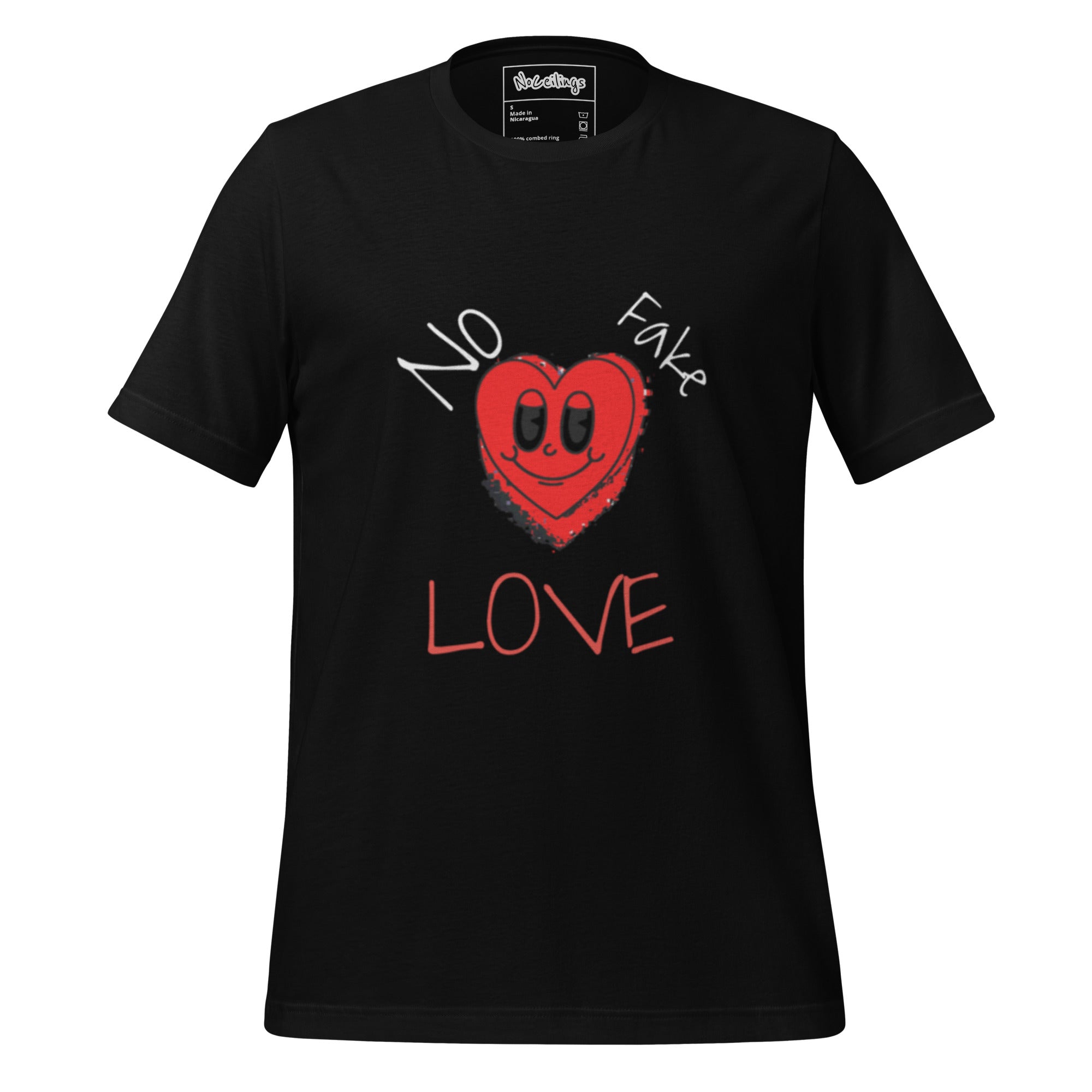 No Fake love Black tee