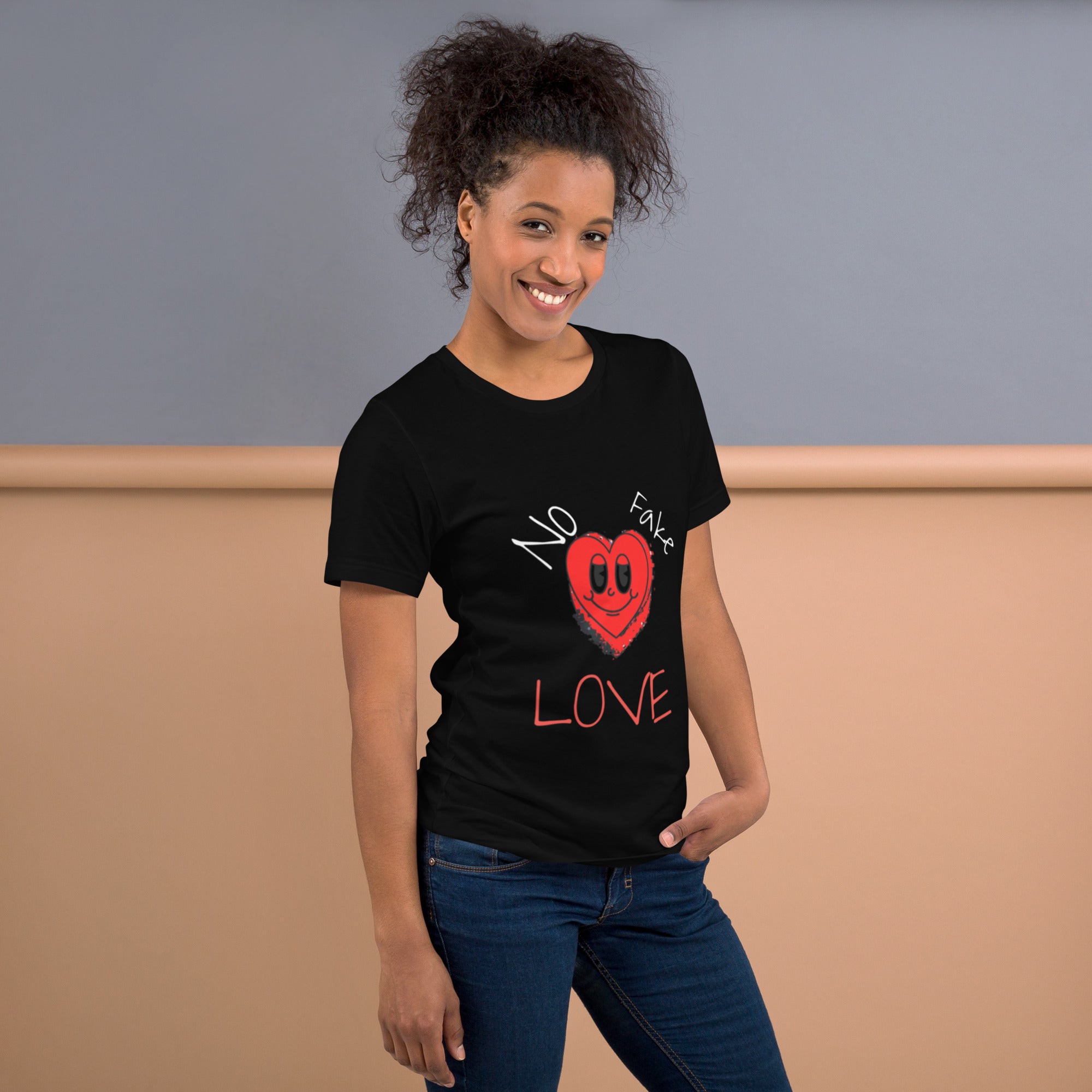 No Fake love Black tee