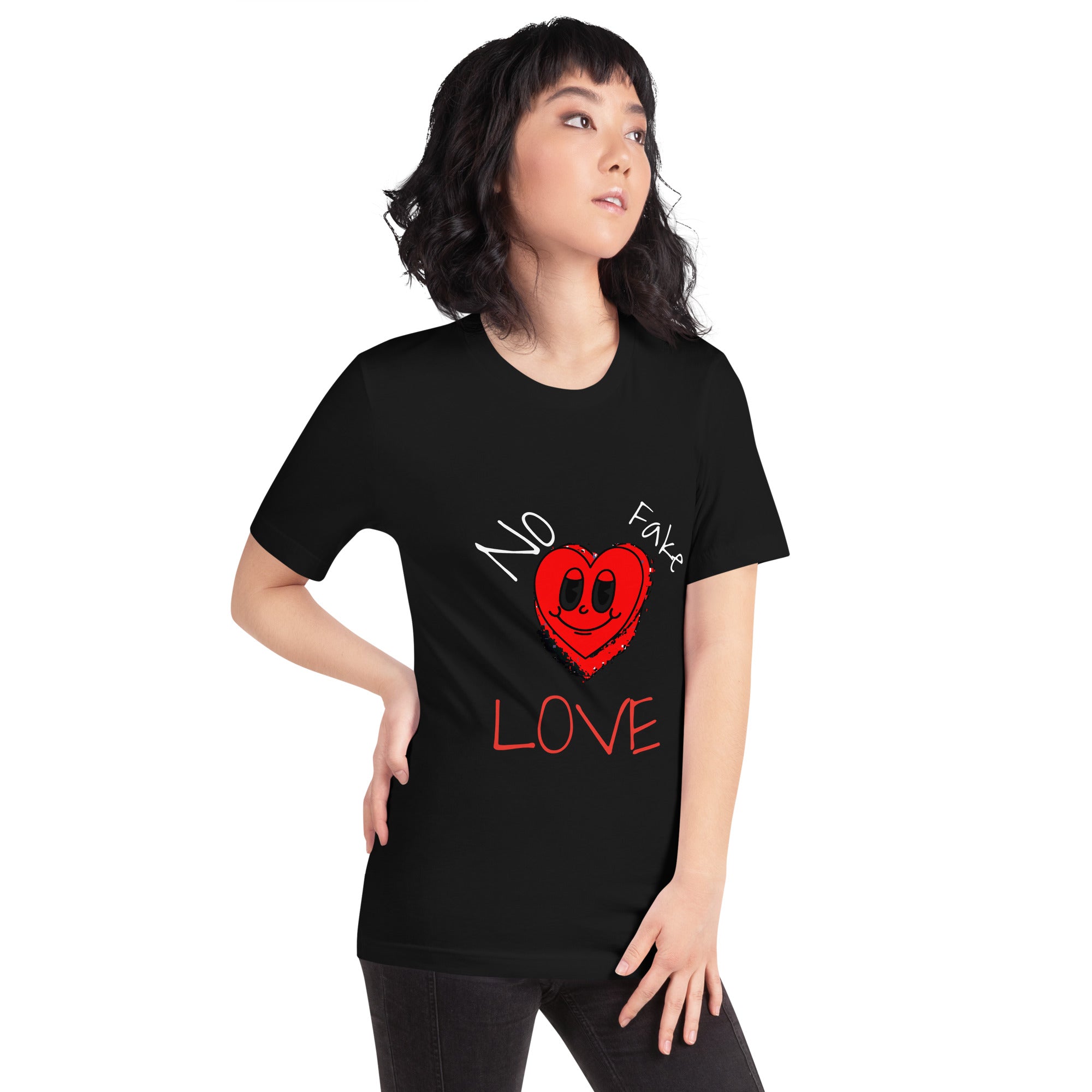 No Fake love Black tee