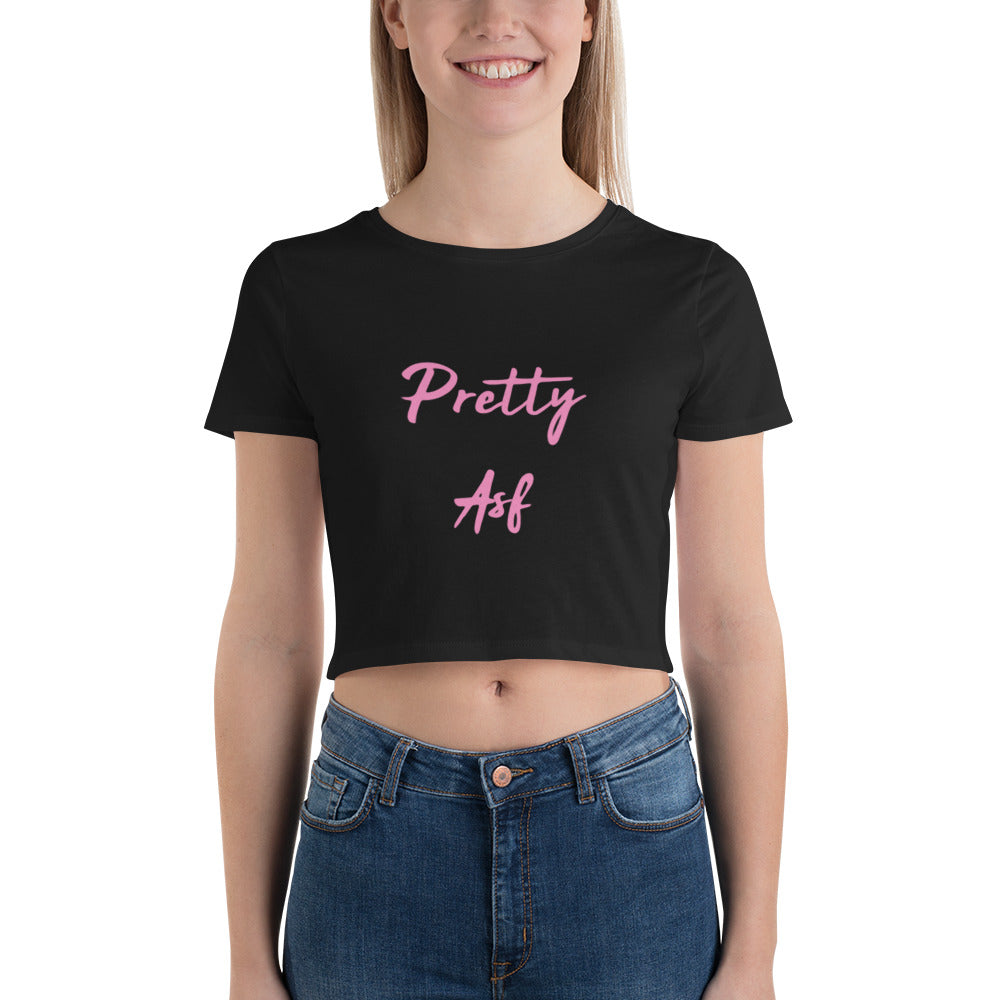 Pretty asf Women’s Crop Tee - NoCeilingsClothing