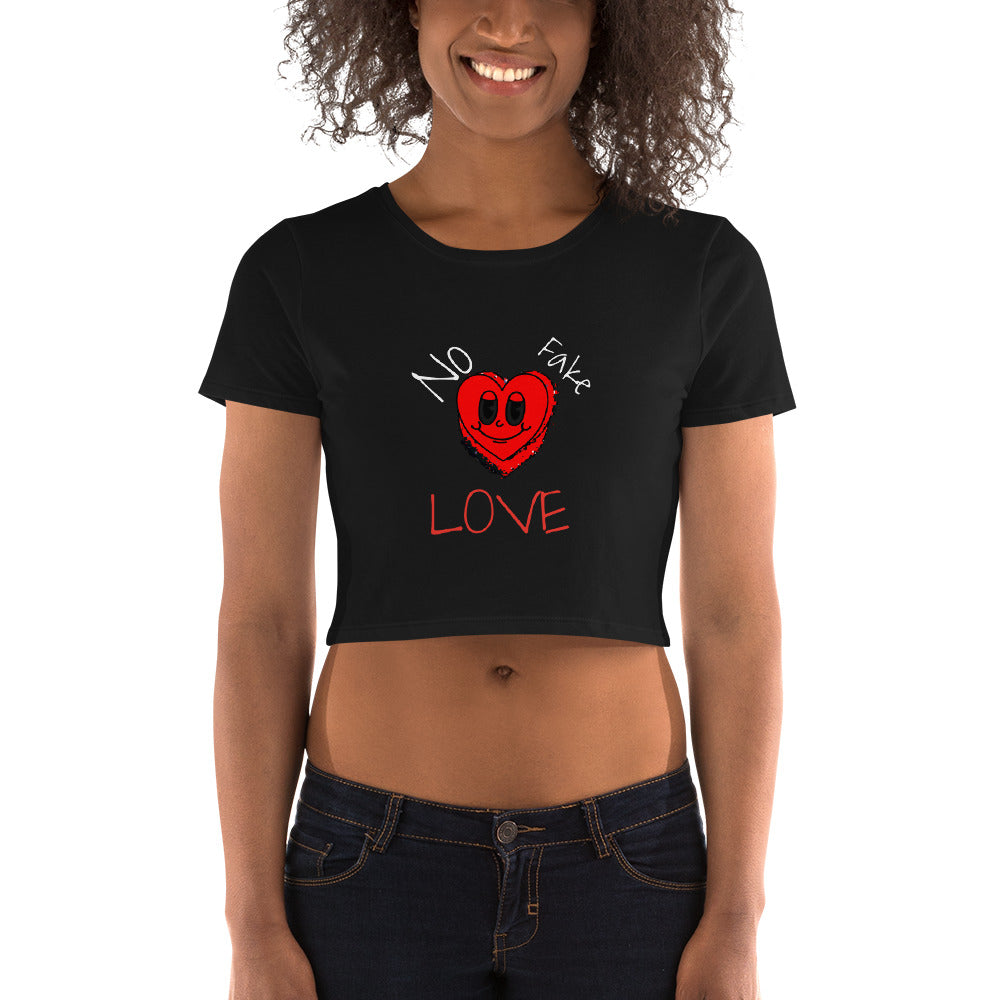 No Fake Love Women’s Crop Tee