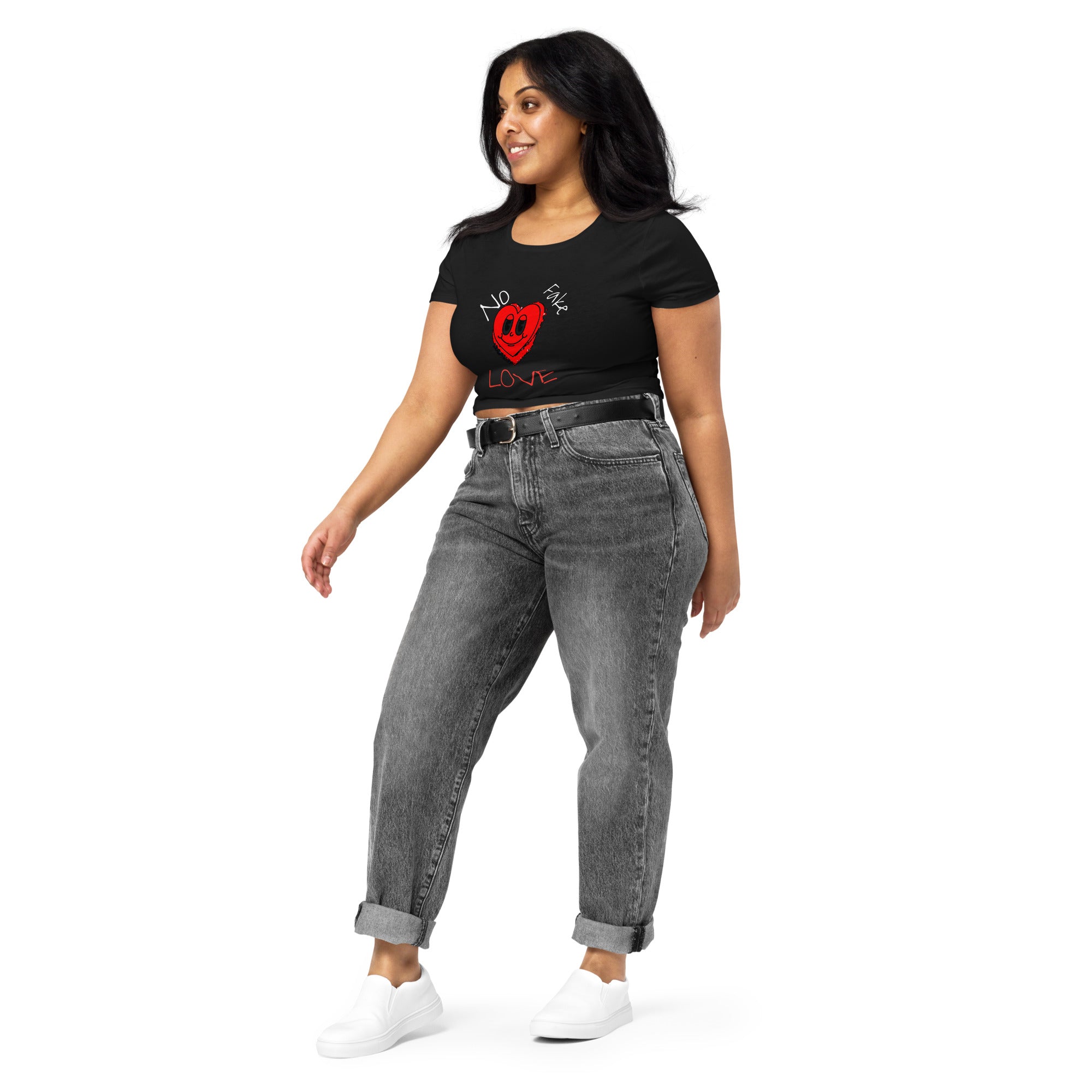 No Fake Love Women’s Crop Tee