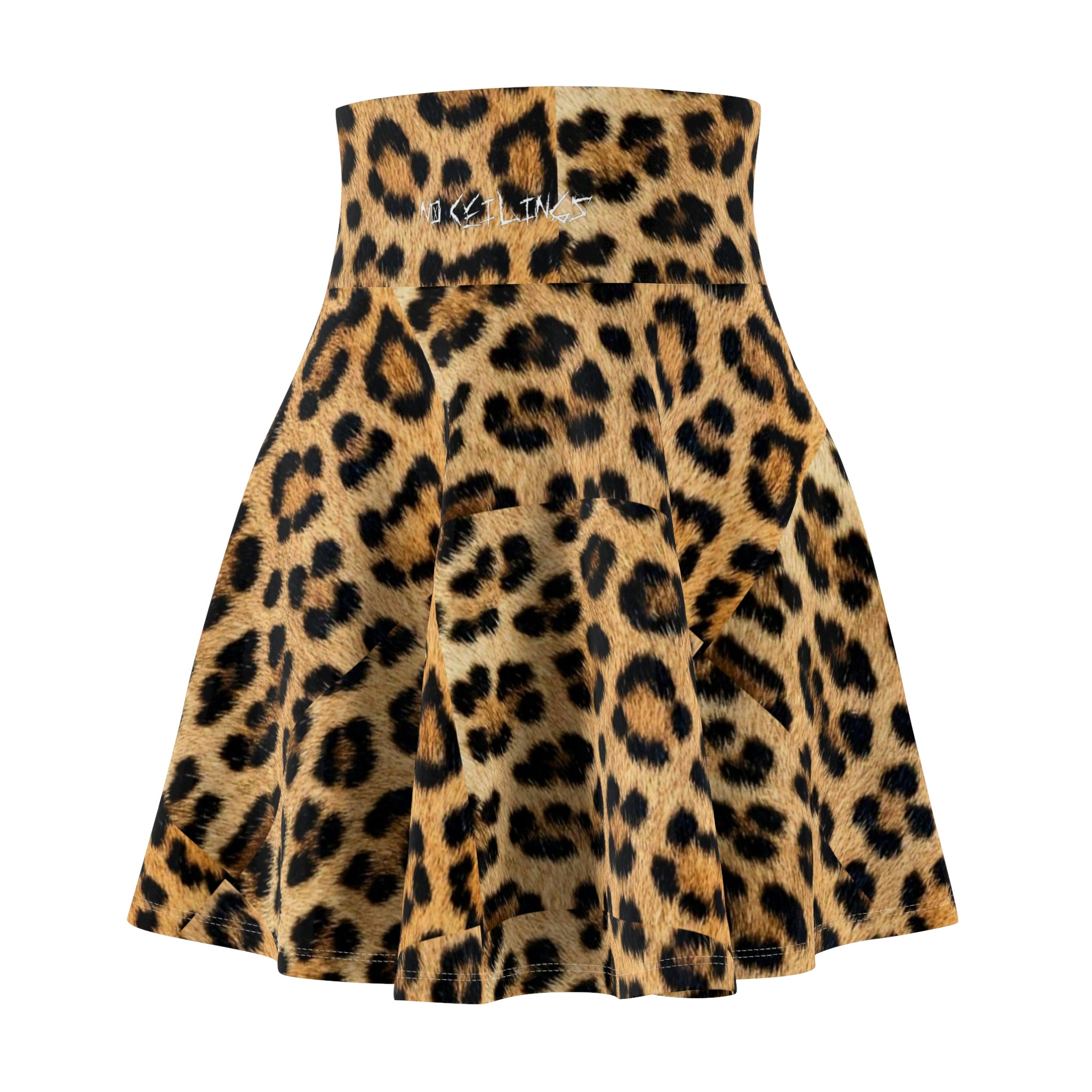 Leopard Noceilings Women's Skater Skirt (AOP) - NoCeilingsClothing