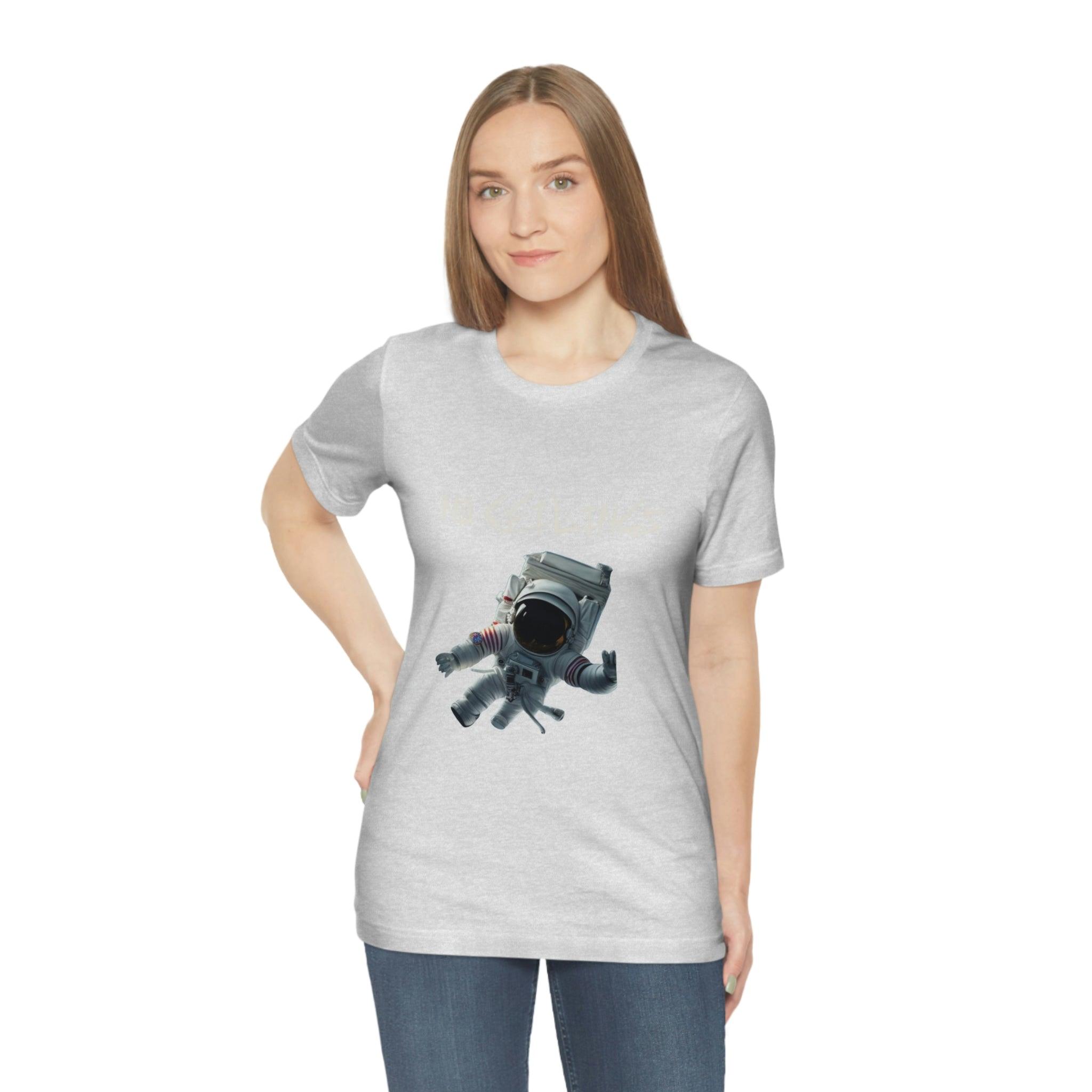 Astronaut Walk Unisex Jersey Short Sleeve Tee - NoCeilingsClothing