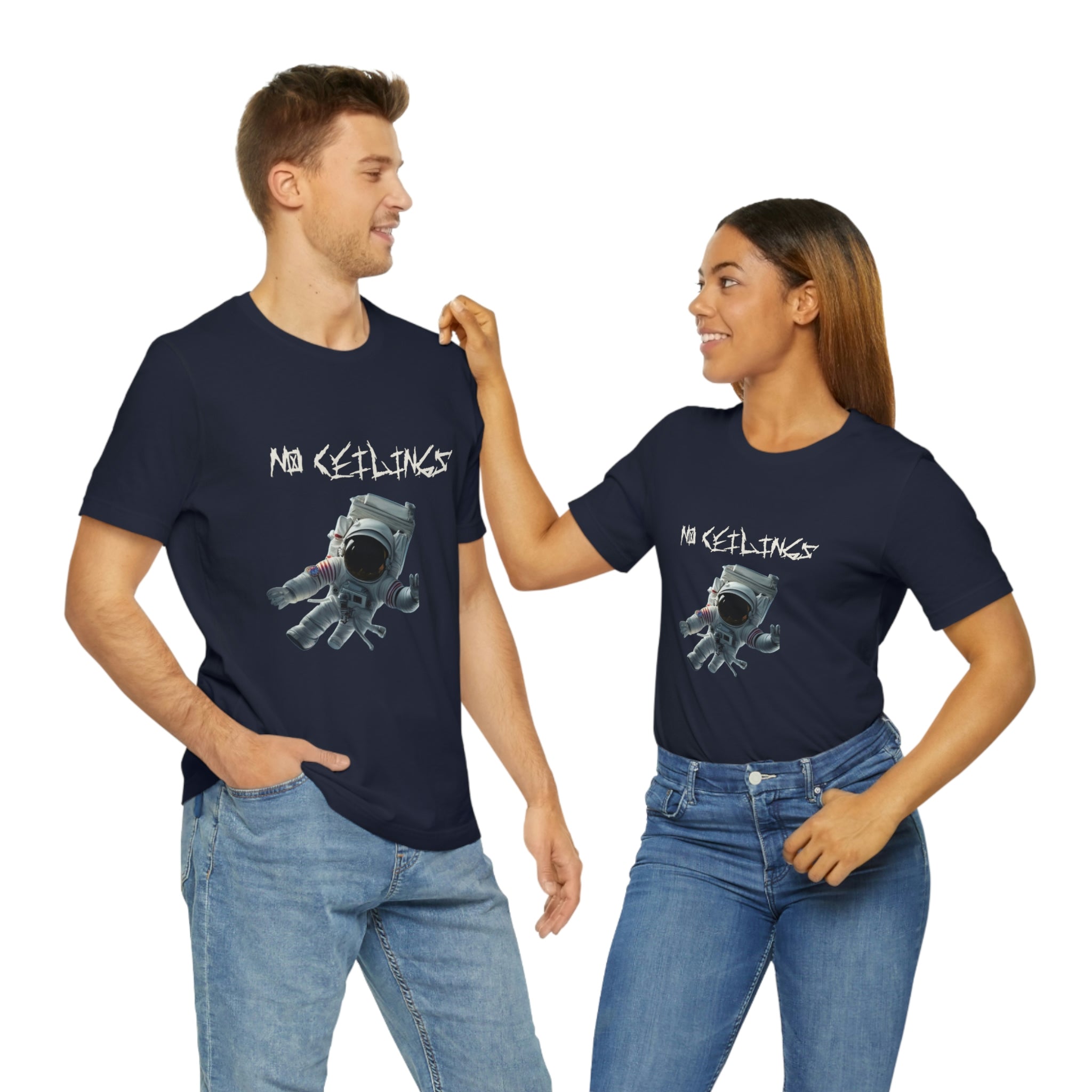 Astronaut Walk Unisex Jersey Short Sleeve Tee